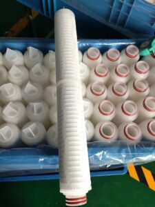 folded microporous membrane filter cartridge
