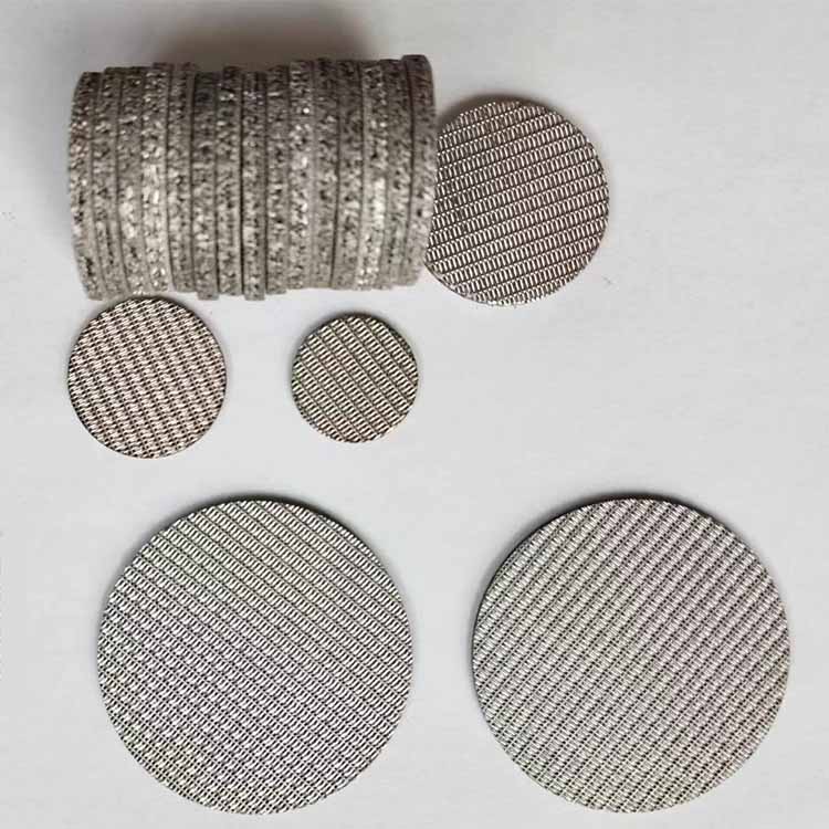 stainless steel sintered filter disc
