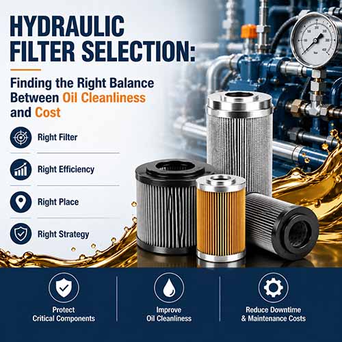 Hydraulic Filter Selection: Finding the Right Balance Between Oil Cleanliness and Cost