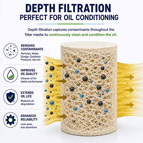 Depth Filtration for Oil Conditioning: CJC, Triple R, GreenOil, Europafilter and Delta-Xero
