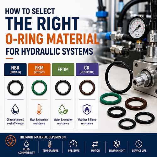 How to Select the Right O-Ring Material for Hydraulic Systems